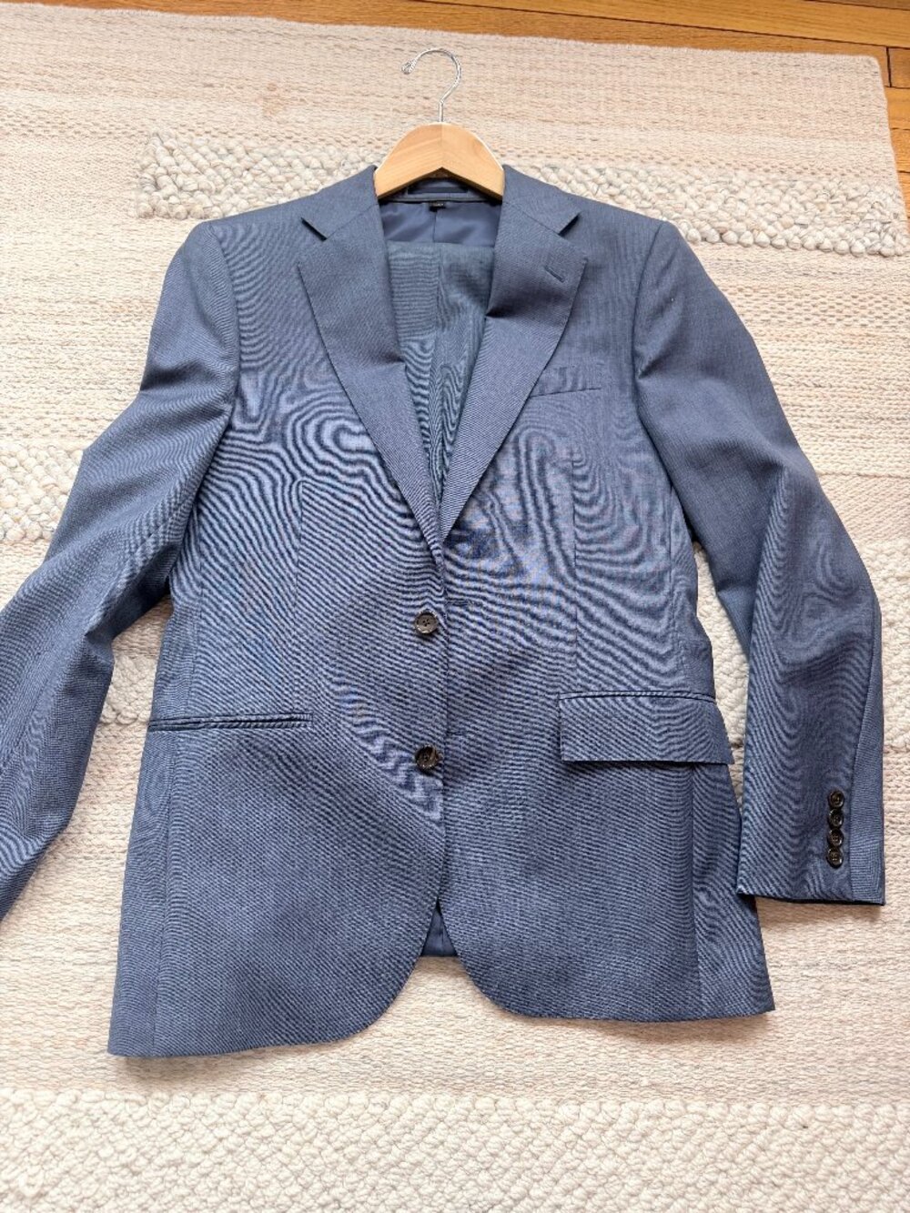 J. crew jcrew 38R, 32/32 Four Season Wool Slim Fit Ludlow Suit Navy